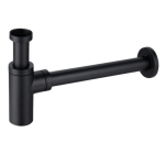 Balneo Syfon umywalkowy mosiężny okrągły Czarny