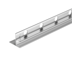 Balneo Listwa spadkowa do szkła lewa 170 cm inox