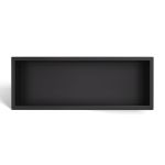WALL-BOX ONE Black Półka wnękowa ze stali nierdzewnej czarna 60x20x10 cm