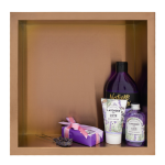 Balneo Wall Box One Copper Półka wnękowa z kołnierzem 30 x 30 x 10 cm miedziana ze stali nierdzewnej