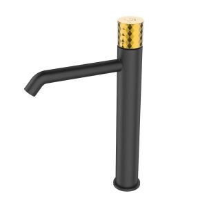 BATERIA UMYWALKOWA STOJĄCA WYSOKA OVAL BLACK GOLD