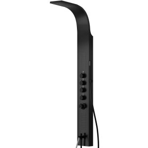 Panel prysznicowy Corsan Samsara S003 Mieszacz Czarna stal Wylewka