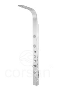 Panel prysznicowy Corsan SNAKE Termostat Stal
