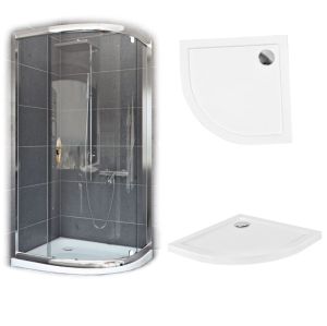 Kabina prysznicowa STYLIO 90x90 przejrzysta EASY CLEAN + brodzik SLIM 3 cm !