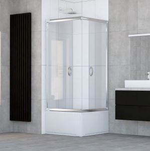 Kabina prysznicowa NISKA mrożona 90x90 EASY CLEAN