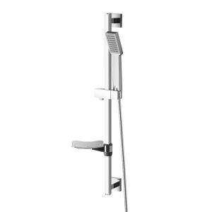 Prysznicowy zestaw podtynkowy Corsan CMZ005 chromowany z relingiem