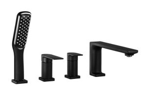 Bateria wannowa otworowa Corsan  Trino czarna