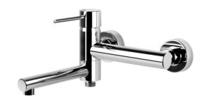 Bateria wannowo prysznicowa Corsan Lugo chromowana z wylewką