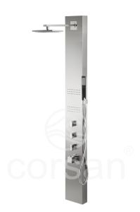 Panel prysznicowy Corsan NEO Termostat Stal