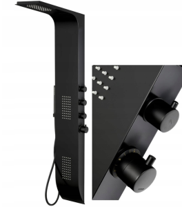 Panel prysznicowy Corsan DUO Mieszacz Czarny