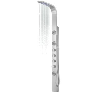 Panel prysznicowy Corsan Snake S002 Termostat Stal Deszczownica LED