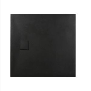 Brodzik Sea-Horse TOKYO NEO STONE kwadratowy 80x80cm wysokość 2,6cm CZARNY