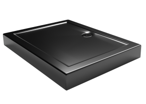 Brodzik Sea-Horse REN I prostokątny 120x80 wys. 12,5cm CZARNY