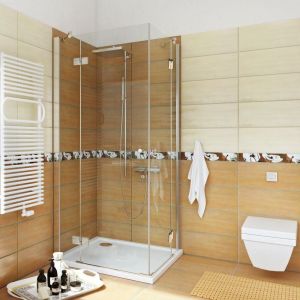 Nowoczesna kabina prysznicowa 90x90 bezbarwna
