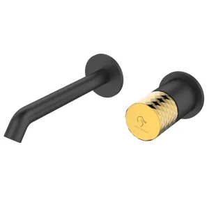 BATERIA UMYWALKOWA PODTYNKOWA OVAL BLACK GOLD 