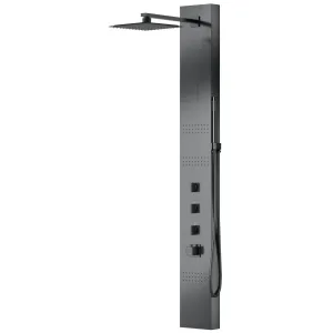 Panel prysznicowy Corsan NEO Termostat Stal GunMetal