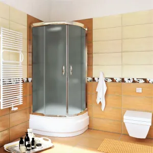 Kabina prysznicowa mrożona 90x90 EASY CLEAN NISKA 170 cm