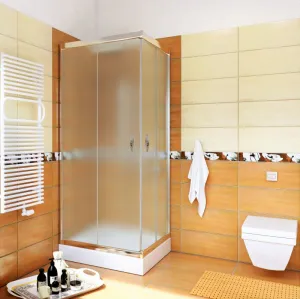 Kabina prysznicowa STYLIO 80x80 mrożoneEASY CLEAN  