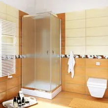 Kabina prysznicowa STYLIO 70x70 mrożona EASY CLEAN + brodzik