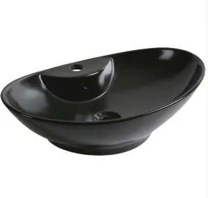 Umywywalka nablatowa KR-139 czarna półmatowa