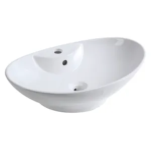 Umywalka nablatowa KR-139 biała półmatowa