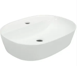 Umywalka nablatowa KR-860 biała półmatowa