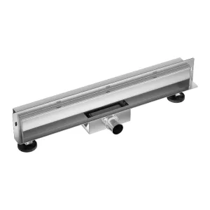 Odpływ liniowy ścienny Balneo W-Drain NEXT 2w1 60 cm dwustronny chrom