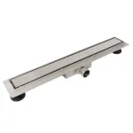 Balneo Duplex Next Inox Odpływ liniowy 50 cm dwustronny ze stali nierdzewnej szczotkowanej z niskim syfonem i głębokim osadnikiem