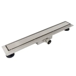 Balneo Duplex Next Inox Odpływ liniowy 70 cm dwustronny ze stali nierdzewnej szczotkowanej z niskim syfonem i głębokim osadnikiem