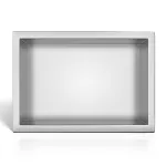 WALL-BOX ONE Inox Półka wnękowa ze stali nierdzewnej 30x20x10 cm