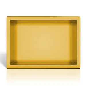 WALL-BOX ONE Gold Półka wnękowa ze stali nierdzewnej złota 30x20x10 cm