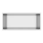 WALL-BOX ONE Inox Półka wnękowa ze stali nierdzewnej 45x20x10 cm