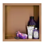 Balneo Wall Box One Copper Półka wnękowa z kołnierzem 30 x 30 x 7 cm miedziana ze stali nierdzewnej