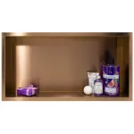 Balneo Wall Box One Copper Półka wnękowa z kołnierzem 60 x 30 x 7 cm miedziana ze stali nierdzewnej