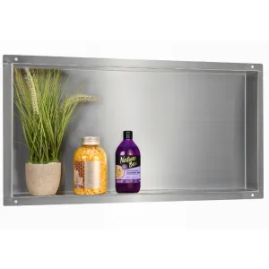 Balneo Wall Box No rim Inox Półka wnękowa bez kołnierza 60 x 30 x 7 cm ze stali nierdzewnej szczotkowanej