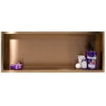Balneo Wall Box One Copper Półka wnękowa z kołnierzem 90 x 30 x 7 cm miedziana ze stali nierdzewnej