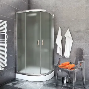 Kabina prysznicowa STYLIO 70x70 mrożona EASY CLEAN + brodzik