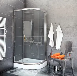 Kabina prysznicowa STYLIO 80x80 bezbarwna EASY CLEAN + brodzik
